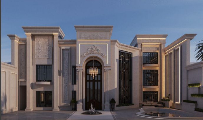 وێنای سێ ڕەهەندیی ڕووکاری ڤێلایەکی کلاسیک